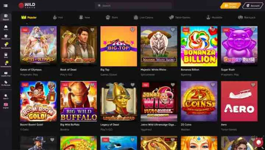 Casino en ligne main